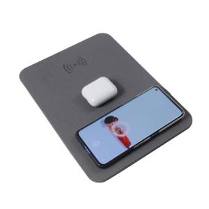 Quality OEM PU Leather Wireless Charging Mouse Pad Multifunctional Universal wholesale