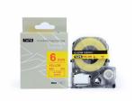 Waterproof KingJim SC6YR Labelling Machine Cartridges Red On Yellow 6mm * 8m