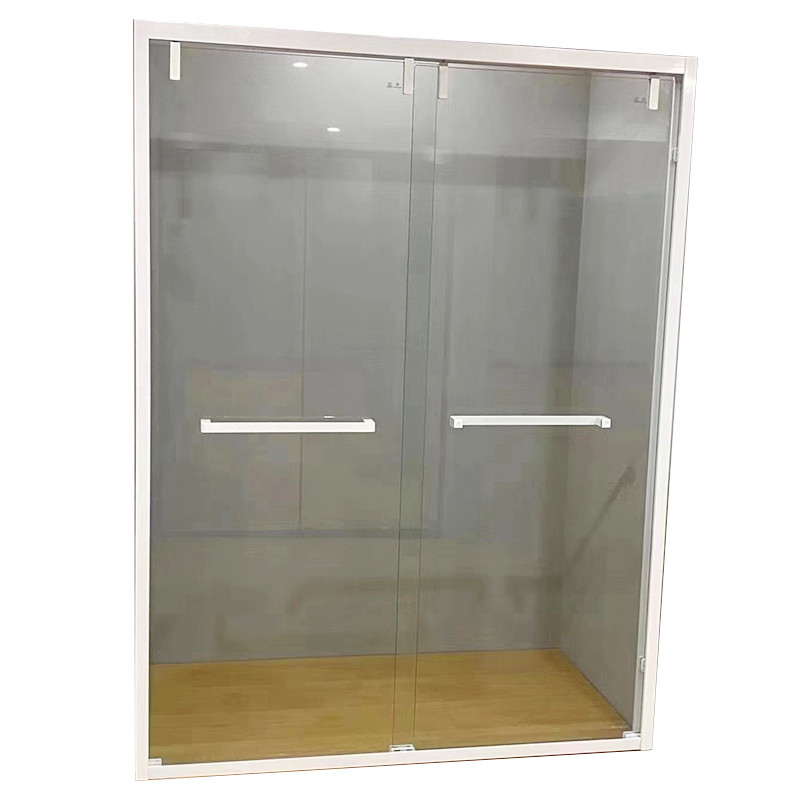 Zigzag Bathroom Glass Door Custom Shower Frame 304 Stainless Steel