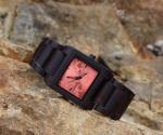 Quartz Bamboo Wooden Wrist Watch Unisex Heart Rate Monitor Watch