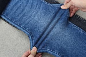 Quality 10Oz Denim Fabric With Crosshatch Slub Sulfur Black Jeans Material Stretch Textiles wholesale