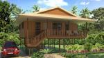 New Design Moistureproof Wooden House Bungalow / Saa Home Beach Bungalows Shower