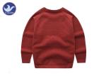High Low Reglan Long Sleeves Boys Knit Pullover Sweater Crew Neck Side Slit