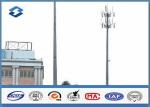 Microwave Telecommunication electric service pole , Hot Roll Steel Q420 wireless