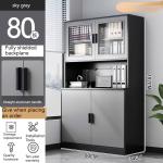 Spacious Wooden Storage Cabinet for Certificates and Trophies in Office or