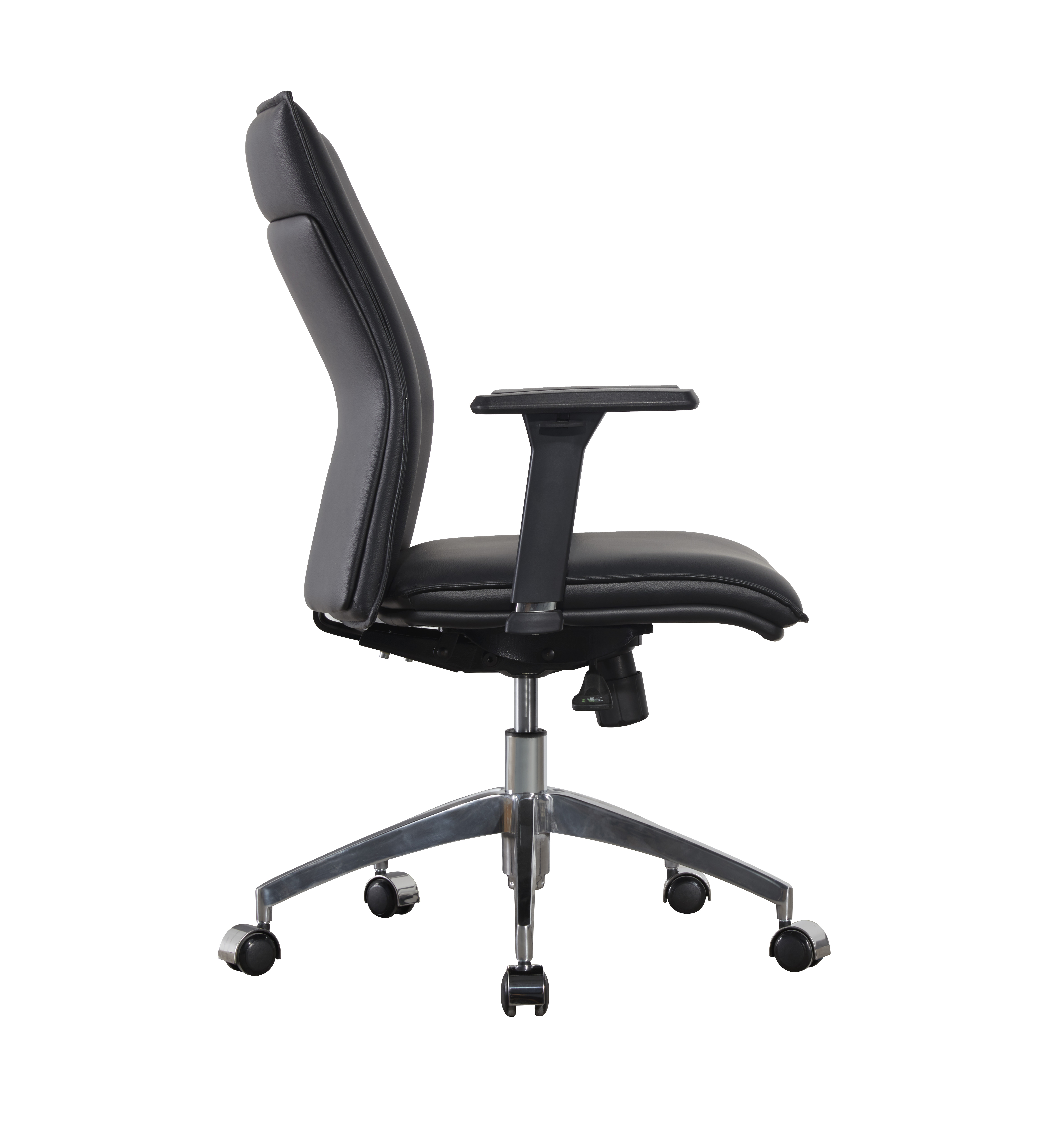 6020 Metal Real Leather Executive Office Executive Computer Chair Tilt Swivel 3D