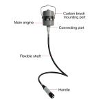 Rotary Hanging Flexible Shaft Grinders 110V/220V 50/60HZ for Carving