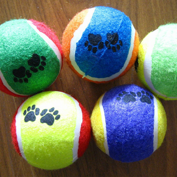 Factory wholesale custom logo printed tennis ball