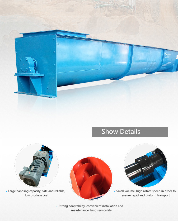 Double Outlets Horizontal Screw Loader Conveyor Easy To Use