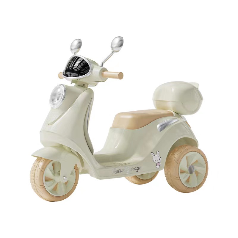 PP Plastic 6v Electric Ride on Car Motorbike for Kids Storage Box and Lights 2023