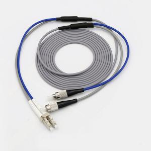 Quality LC SC ST FC Armored Fiber Optic Cable 3m Rat Proof Tensile wholesale