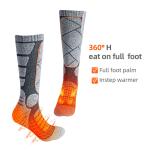 Men Women Battery Powered Hiking Warm Socks Thermal Heated Socks For Cold