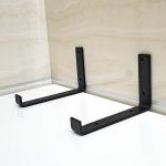 Heavy Duty Carbon Steel Wall Bracket in Rustic Black for Floating Shelf