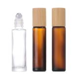 5ml 10ml 15ml Bamboo Wooden Glass Roller Ball Deodorant Bottle for Essential Oil