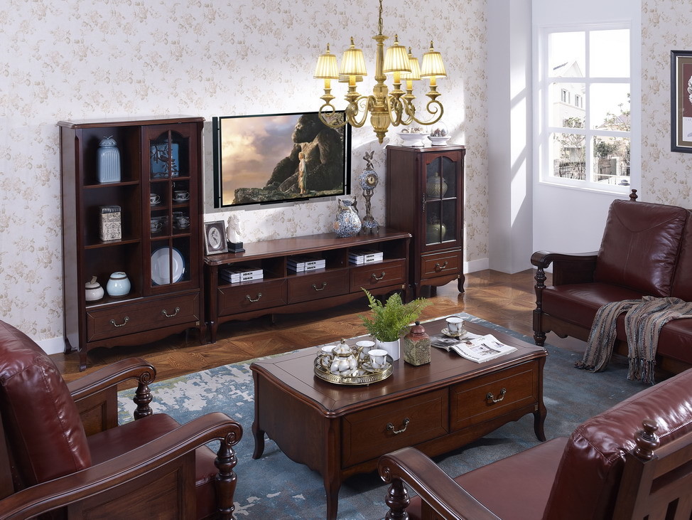 Rubber Wood Casegood Furniture Lobby console table Decoration cabinets Gate Man Reception service station Mirror stand