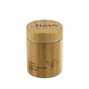 Quality 10OZ 300ml Printed Nuts Candy Tea Bamboo Box Round Empty Metal Can wholesale
