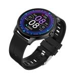Waterproof 3ATM Fitness Tracker Smart Watch Pink Round Sport Silicone Strap