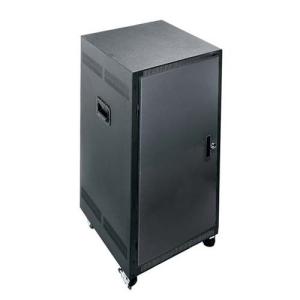 China Portable Rolling Network Server Cabinet Fully Welded 16 Gauge Construction on sale