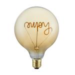 Exquisite 240V Glass G125 80CRI 6W 2700k E27 LED Edison Bulb