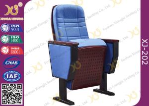 Quality Upholstered Ergonomic High Grade Fold Up Auditorium Seating / Movie Theater Chairs wholesale