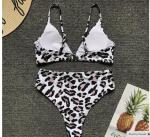 Womail Alluring Biquini Leopard Printed Bikini Push-Up Padded Swimwear Women's