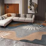 Customized Living Room Floor Carpet Rug Simple Printing Crystal Velvet Carpet