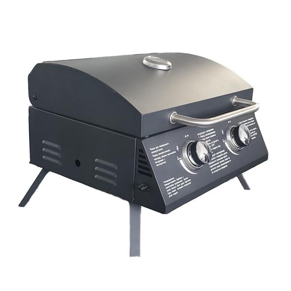 55*46.5*41cm Portable Gas BBQ Grill Outdoor Kitchen with Steel Metal Type Gas