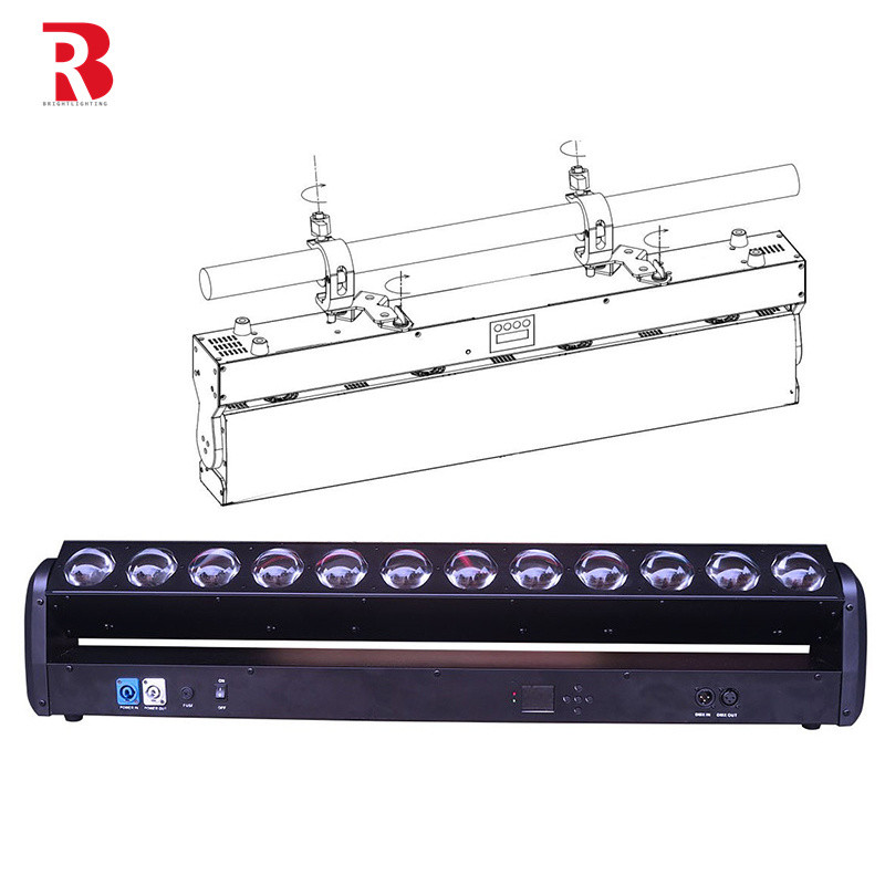 12pcsx30W Moving Head LED Stage Light Bar Backcolor Marco Effect