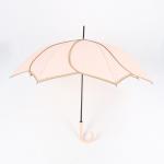 Khaki Ladies Lightweight Travel Umbrella , Ladies Walking Umbrella Plastic