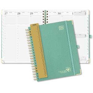 Quality Hardcover Spiral Custom Academic Planner 2023 Light Green Color wholesale
