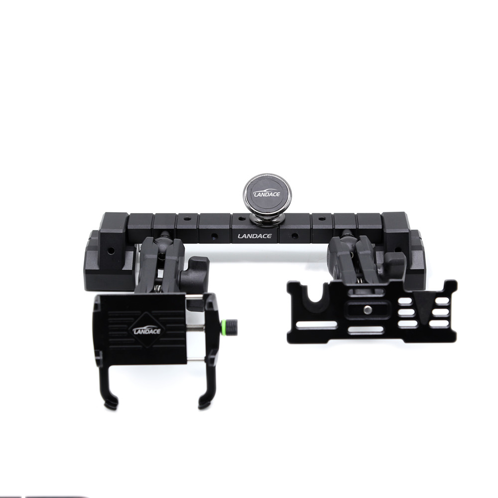 Multi-Mount Dash Phone Holder + GoPro Mount with Aluminum Slide Rail, Flexible Angle for 2018-2022 Jeep Wrangler
