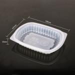 Custom PP Material Rectangle Plastic Blister Tray Food Grade 19.5*14.7*3.3 cm