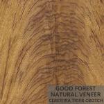 Cerejeira Wenge Natural Wood Veneer Grain Specially For Hotel Decoration