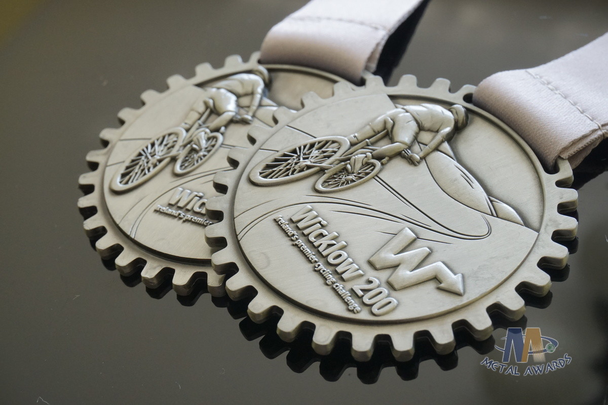 Ireland 's Cycling Sports Events Metal Award Medals 3D Effect Model Medallion