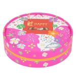 Grease Resistant Food Paper Gift Box Safe Round Chocolate Boxes With Lid