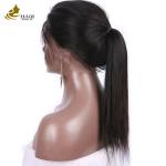 Front Human Hair Lace Wig Straight 100% Virgin Peruvian