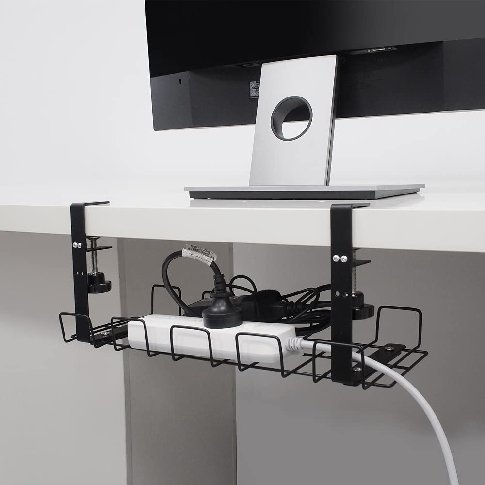 Adjustable Under Desk Cable Management Tray For Interior Office Living Room Furniture