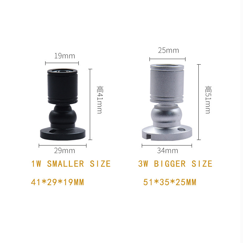 Modern IP65 Waterproof Mini LED Spotlights For Cabinet Wine Lighting 3000K/4000K/6000K