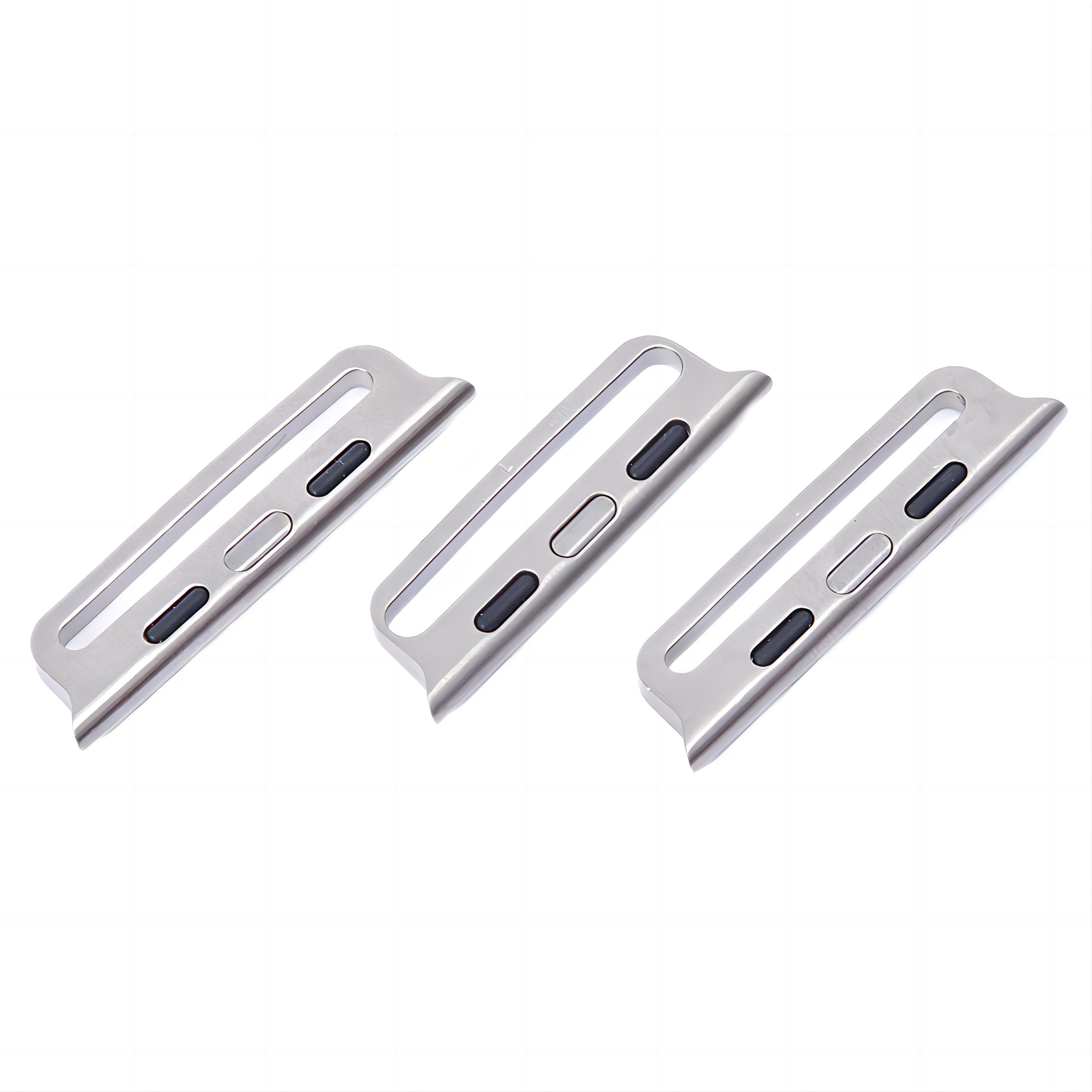 Silver Plating Machined Titanium Metal Injection Molding Parts Watch Strap Connectors