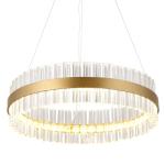 Modern Crystal Chandelier Pendant Light for Dining Room