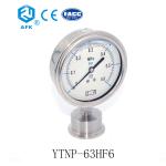 63mm Stainless Steel Sanitary Oil Filled Pressure Gauge