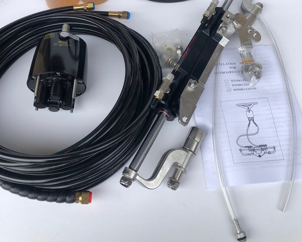 Marine Hydraulic Outboard Steering Cylinder For Boats Up To 300 Hp