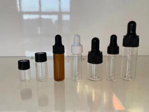 Quality Essential Oils 5ml Amber Glass Dropper Bottles With ChildProof Cap wholesale
