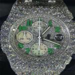36 MM Women Diamond Watch VVS Moissanite Studded Watch For Her