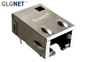 Quality 1G Integrated Magnetic RJ45 Jack Single Port Tab Down EMI Finger Without LED wholesale