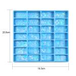 MHC Crystal Silicone Unique Dominoes Set 3d Holographic Designs Epoxy Resin