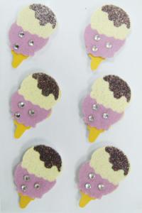 Quality Girls Lovable Printable Sticker Sheets , Childrens Walls Ice Cream Stickers wholesale