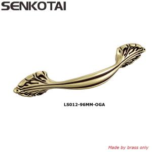 Quality Brushed brass cabinet pulls for furniture classic antique bronze drawer pulls hot forged wholesale