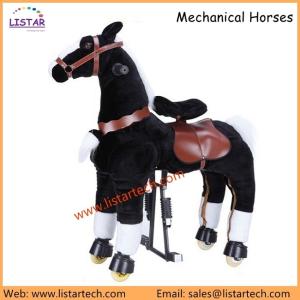 Quality Adult Horse Action Pony, Ride on Toy, Mechanical Moving Horse, Black Giddyup for Children wholesale