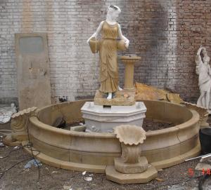 Quality Women Statue Marble Stone Pool Water Fountain Outdoor wholesale